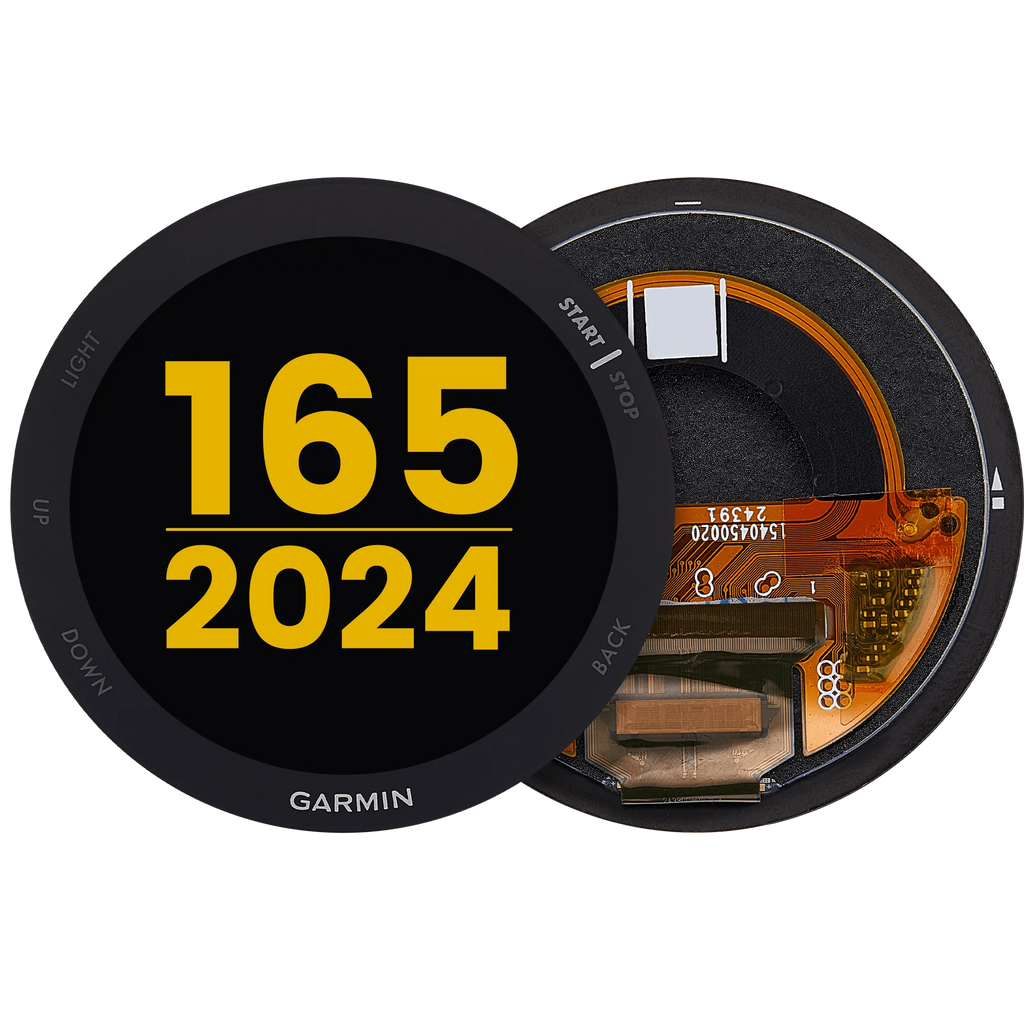 OLED-Display ohne Rahmen für Garmin Forerunner 165 (2024) (Premium) (Schwarz)