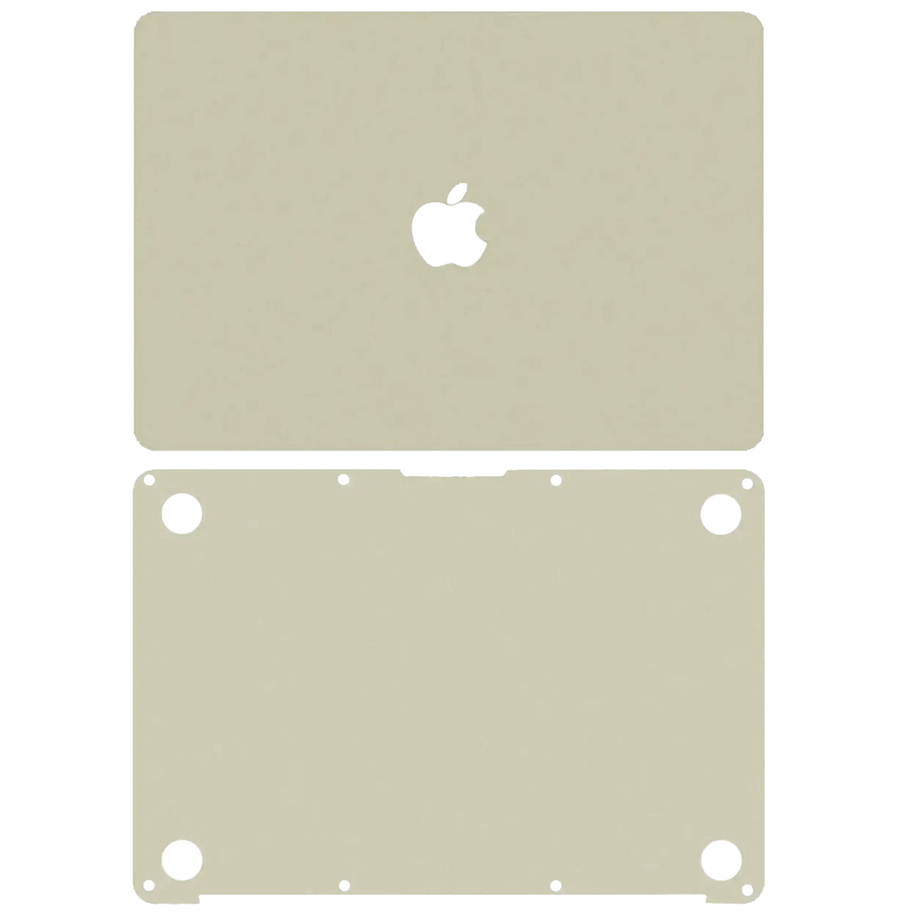 2 in 1 (Top and Bottom) Skin für MacBook 12" A1534 (2015-2017) (Gold)