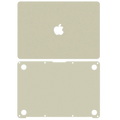 2 in 1 (Top and Bottom) Skin für MacBook 12" A1534 (2015-2017) (Gold)