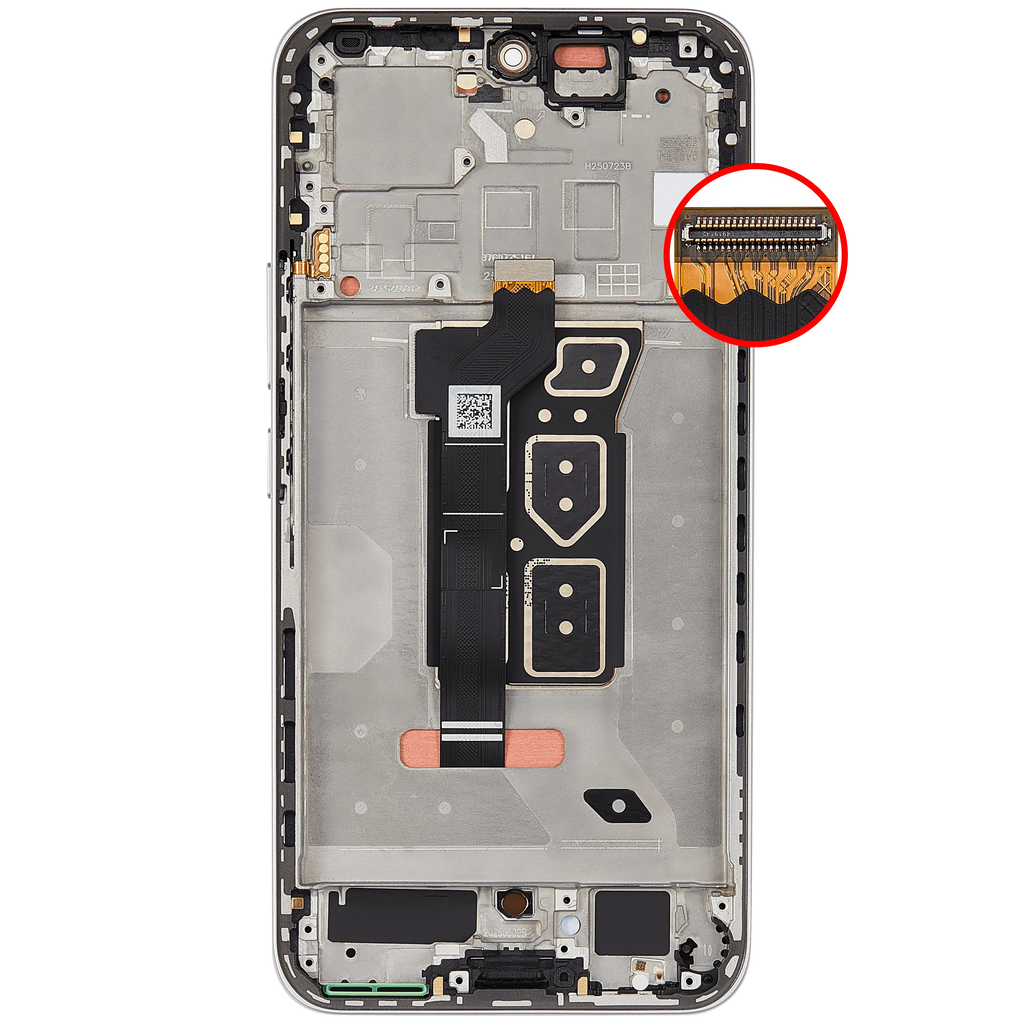 OLED-Display mit Rahmen für Honor 400 (Refurbished) (Meteor Silver)