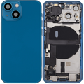 Backcover/Rahmen mit Ladebuchse Flex & Small Parts für iPhone 13 Mini (US-Version) (gebrauchter OEM-Ausbau, Qualität B) (Blau)