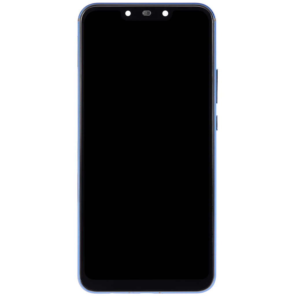 LCD-Display mit Rahmen für Huawei Nova 3i (2018) (Refurbished) (Bluenull)