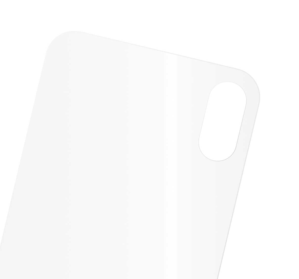 Casper Tempered Glass (Backcover) für iPhone X / XS (Retail Pack) (Clear)