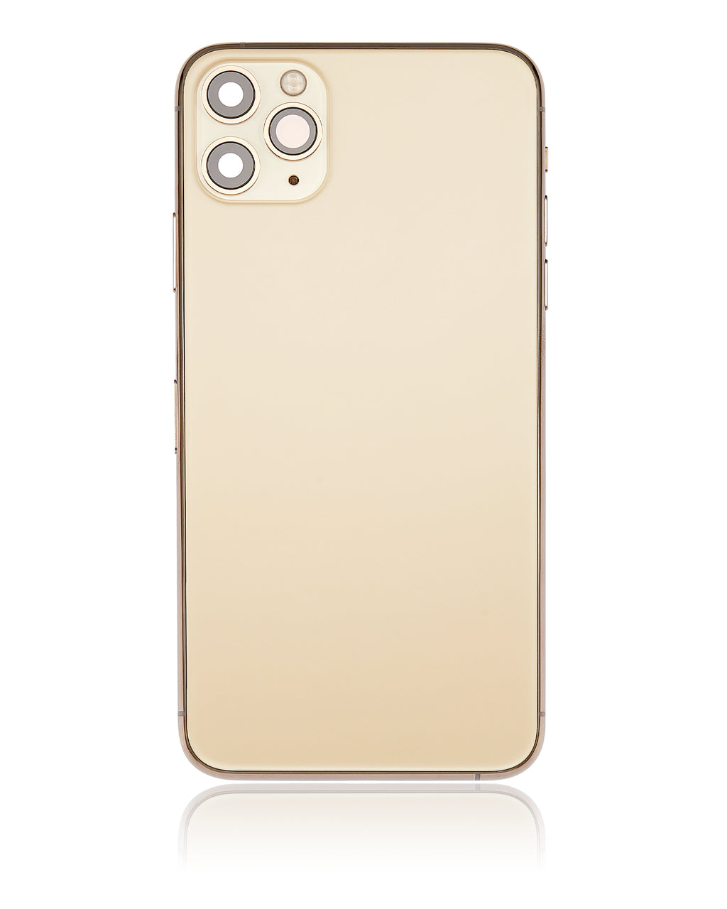 Backcover/Rahmen m. Kleinteilen f. iPhone 11 Pro Max Gold (o. Logo) Aftermarket+