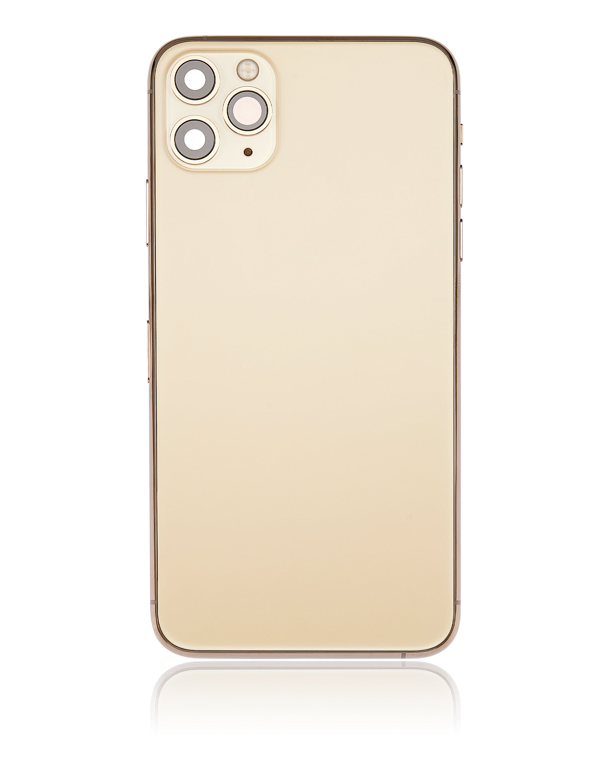 Backcover/Rahmen m. Kleinteilen f. iPhone 11 Pro Max Gold (o. Logo) Aftermarket+
