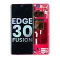OLED-Display mit Rahmen Motorola Edge 30 Fusion Viva Magenta OEM