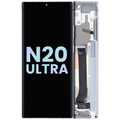 Samsung Galaxy Note20 Ultra OLED mit Rahmen Service Pack Mystic White