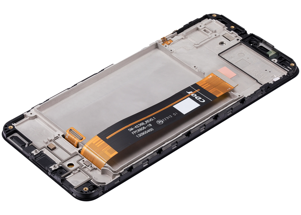 LCD-Display mit Rahmen für Samsung Galaxy A23 5G (A236V / 2022) (Verizon V Version) (gebrauchter OEM-Ausbau, Qualität B) (Alle Farben)