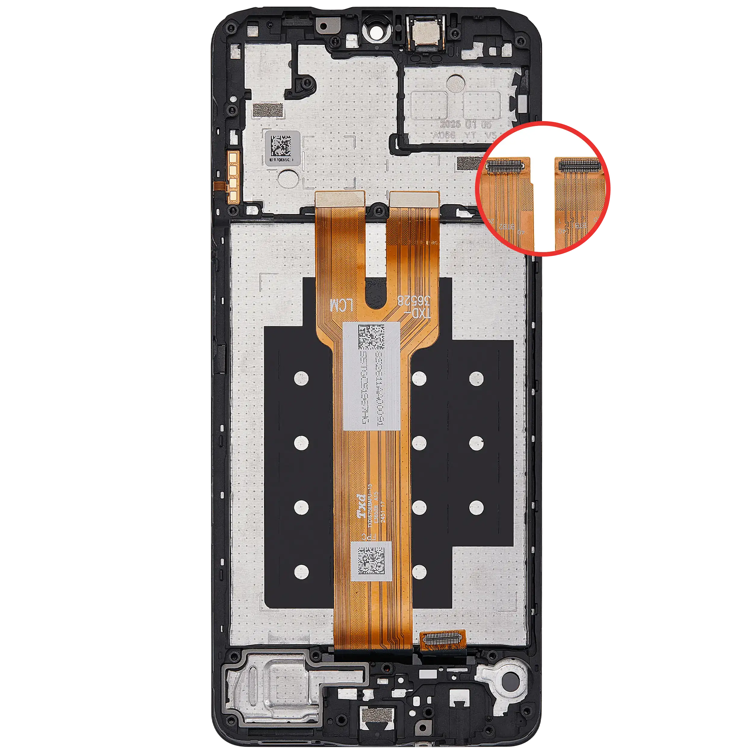 LCD Display with Frame for Samsung Galaxy A06 5G (A066/2025) (Refurbished) (All Colors)