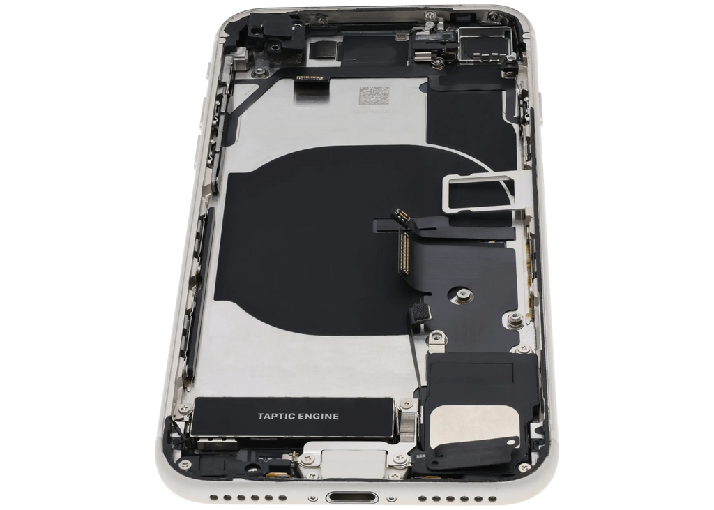 Backcover/Rahmen mit Ladebuchse Flex and Small Components Pre-Installed für iPhone SE (2022) (gebrauchter OEM-Ausbau, Qualität B) (Starlight)