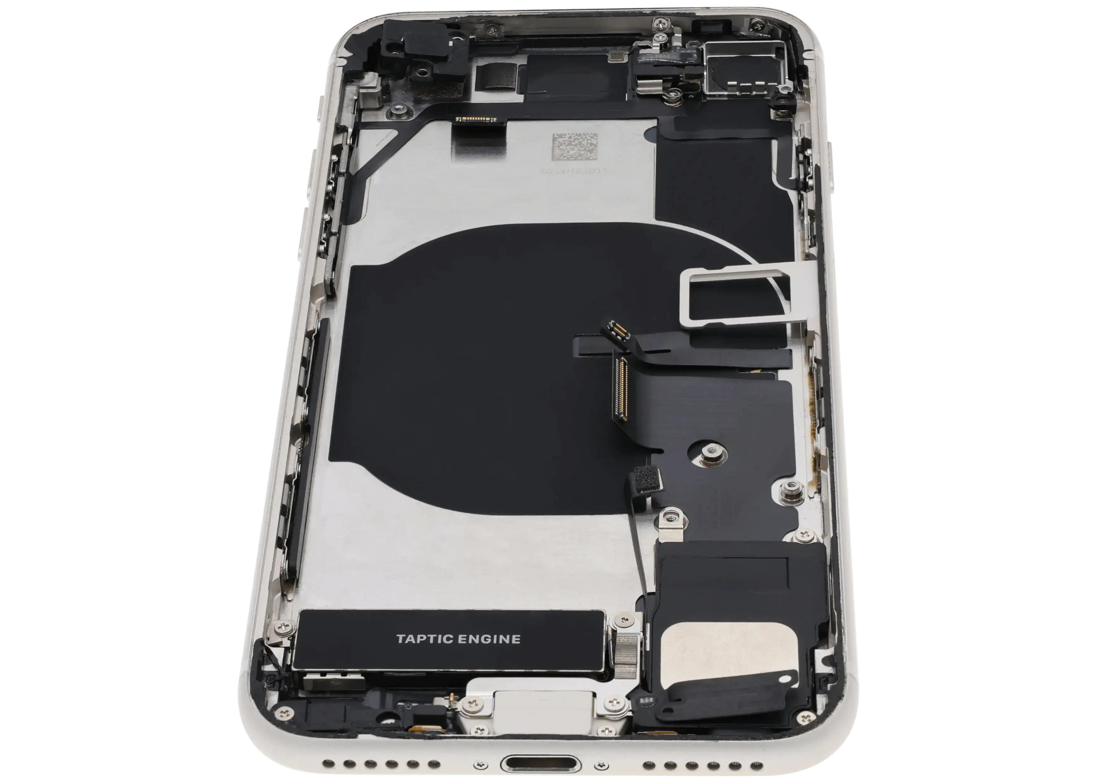 Backcover/Rahmen mit Ladebuchse Flex and Small Components Pre-Installed für iPhone SE (2022) (gebrauchter OEM-Ausbau, Qualität B) (Starlight)