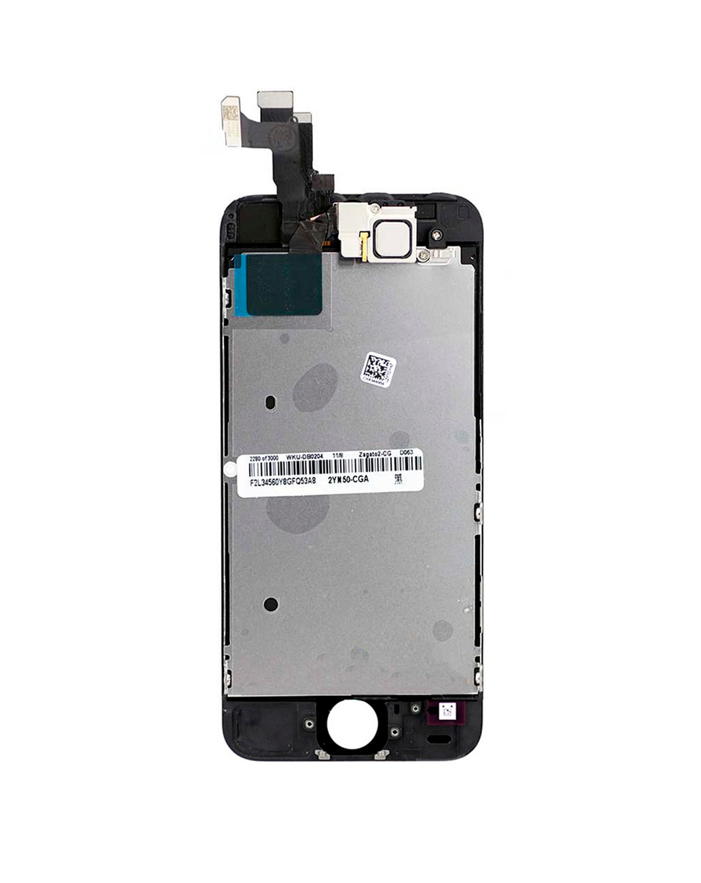 Complete LCD-Display für iPhone 5S / SE (2016) (mit Front Camera: Prox Sensor & Ear Speaker) (Aftermarket Plus: Tianma) (Schwarz)
