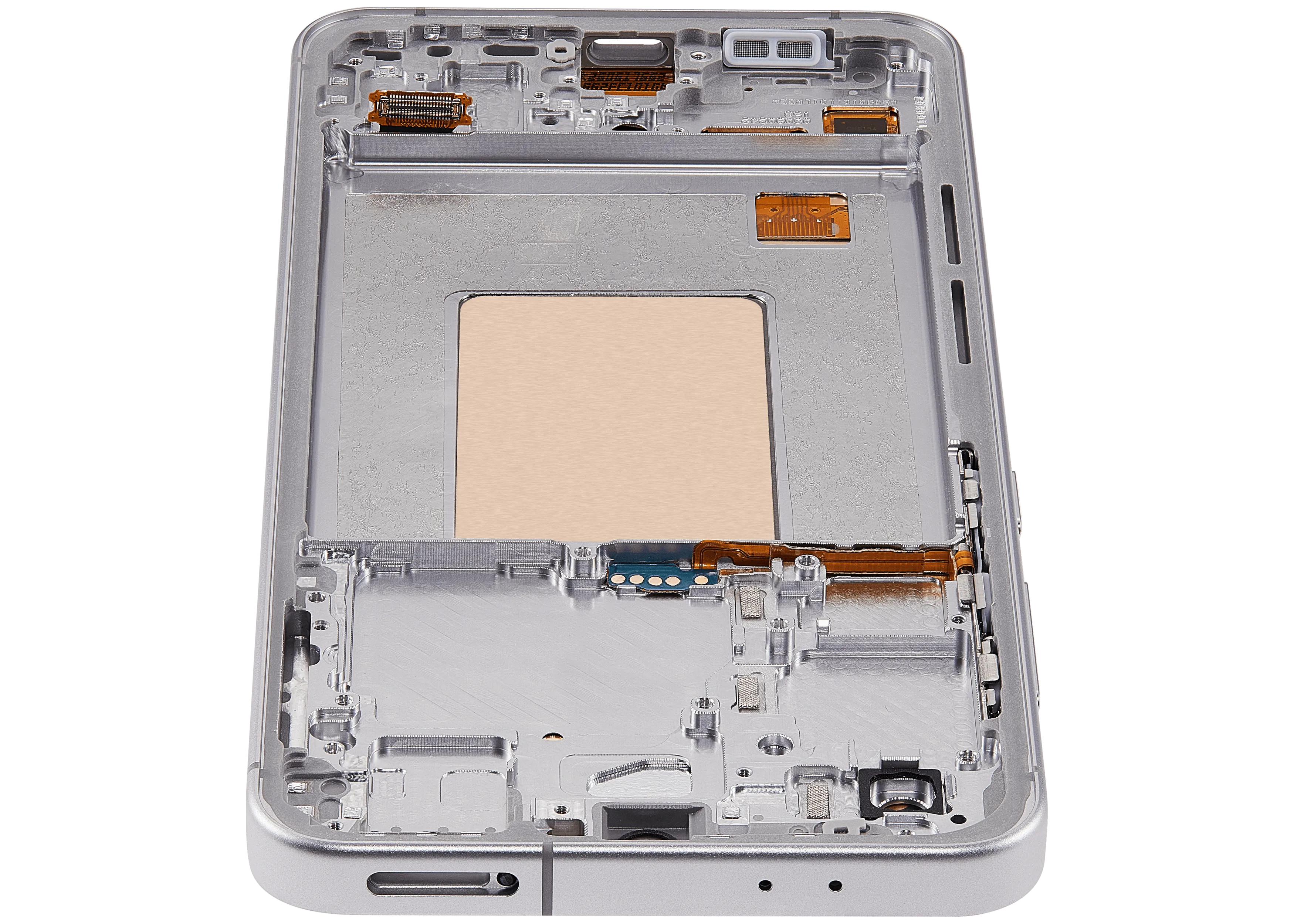 OLED-Display mit Rahmen für Samsung Galaxy S24 FE 5G (US & Internationale Version) (6.62") (Aftermarket Plus) (Grau)