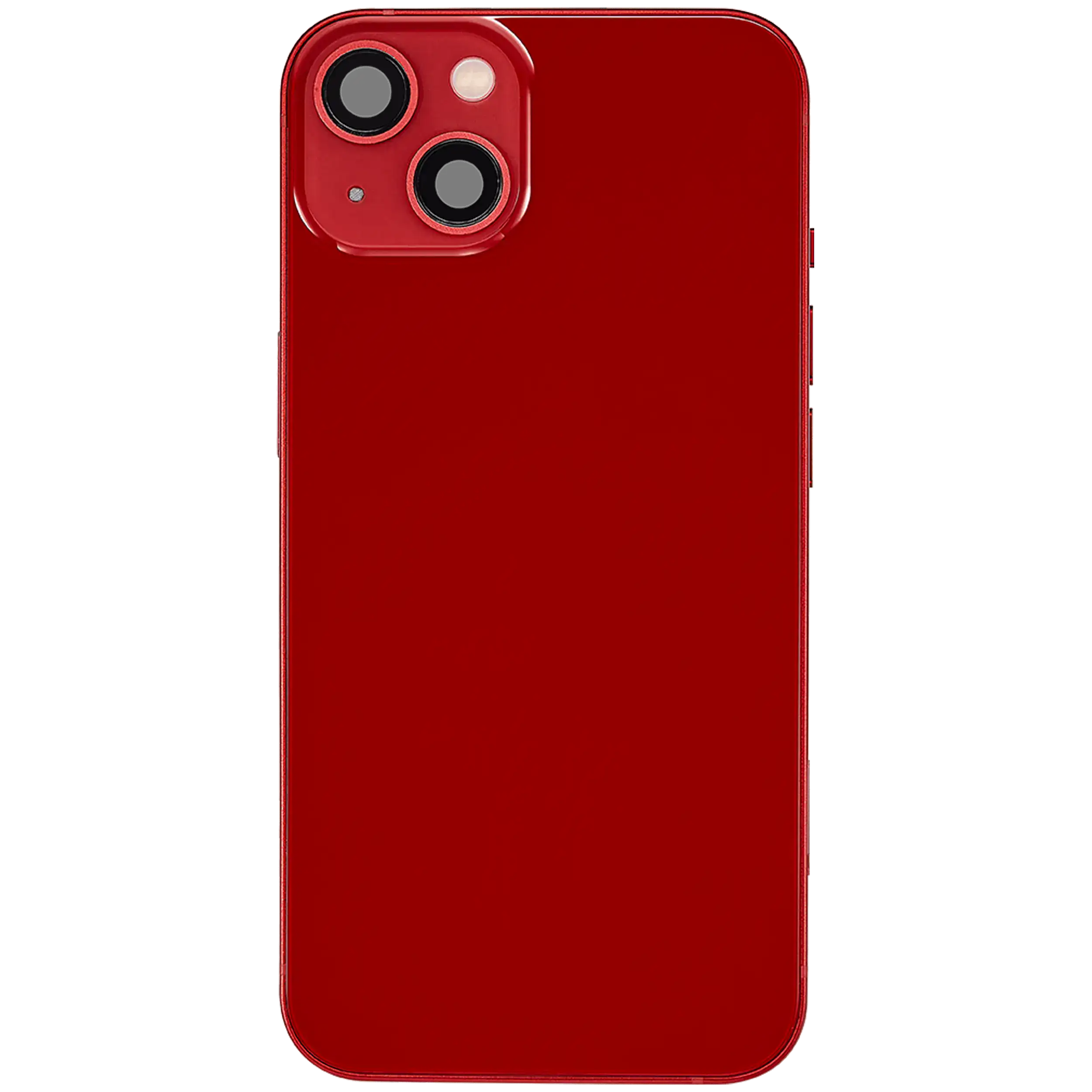 Backcover/Rahmen mit Ladebuchse Flex & Small Parts für iPhone 13 (EU / Global Version) (gebrauchter OEM-Ausbau, Qualität C) (Rot)