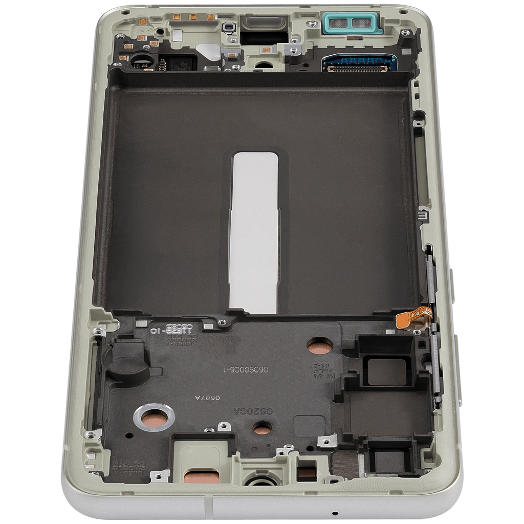 OLED-Display mit Rahmen für Samsung Galaxy S21 FE 5G (US & Internationale Version) (Aftermarket Plus) (120Hz) (Olive Green)