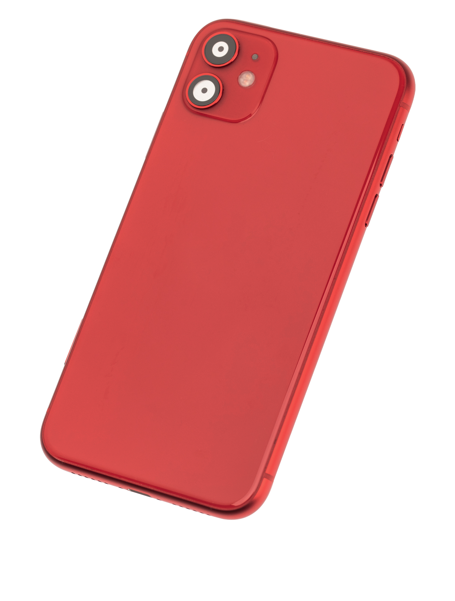 Backcover/Rahmen mit Small Components Pre-Installed für iPhone 11 (gebrauchter OEM-Ausbau, Qualität A) (Rot)