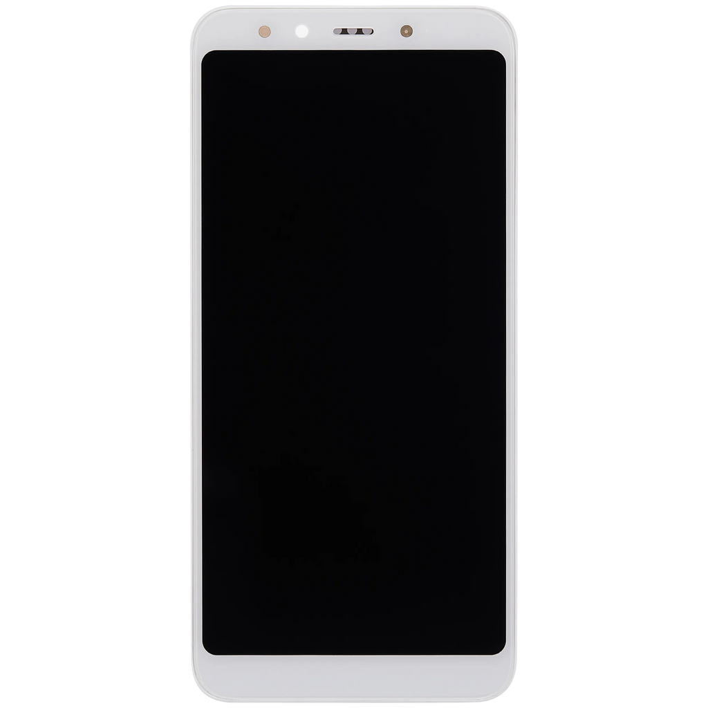 LCD-Display mit Rahmen für Xiaomi Mi A2 (Aftermarket Plus) (Weiß)
