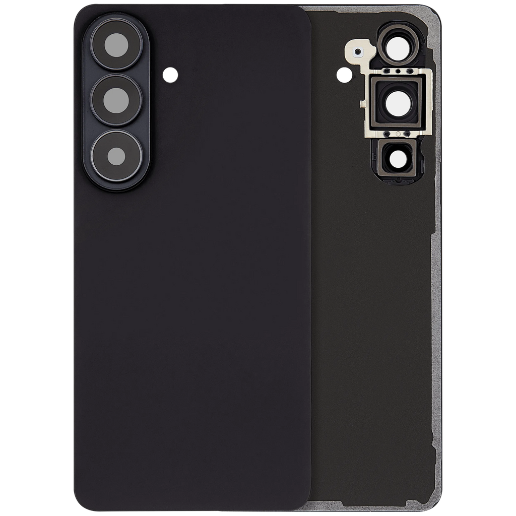 Backcover Glass mit Camera Lens für Samsung Galaxy S26 (Aftermarket Plus) (Schwarz)