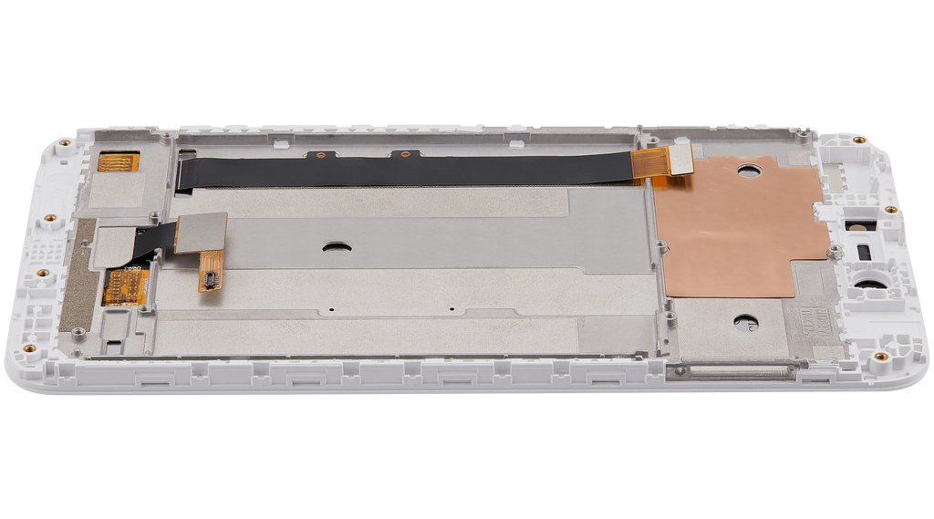 LCD-Display mit Rahmen für Xiaomi Redmi Note 5A (Aftermarket Plus) (Weiß)