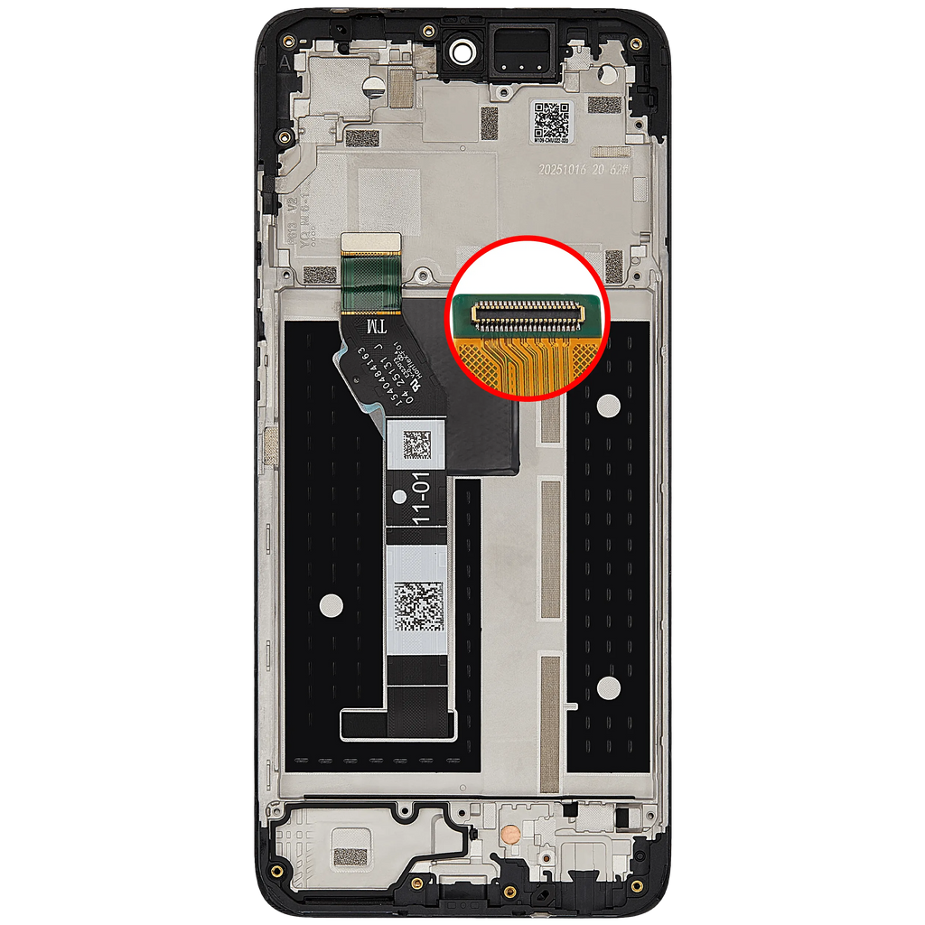 LCD-Display mit Rahmen für Motorola Moto G 5G (XT2613 / 2026) (Refurbished) (Alle Farben)