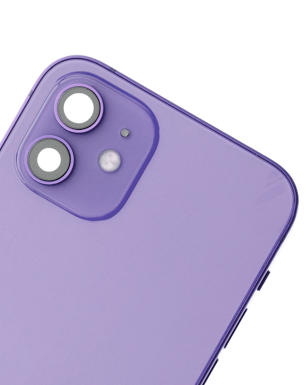Backcover/Rahmen mit Small Parts für iPhone 12 (US-Version) (gebrauchter OEM-Ausbau, Qualität C) (Lila)