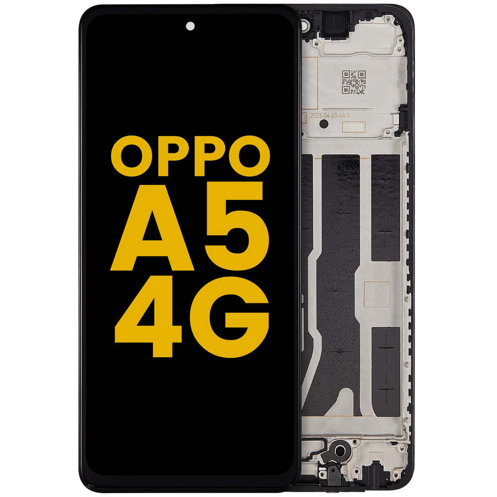 LCD-Display mit Rahmen Compatible für OPPO A5 4G (Refurbished) (Alle Farben)