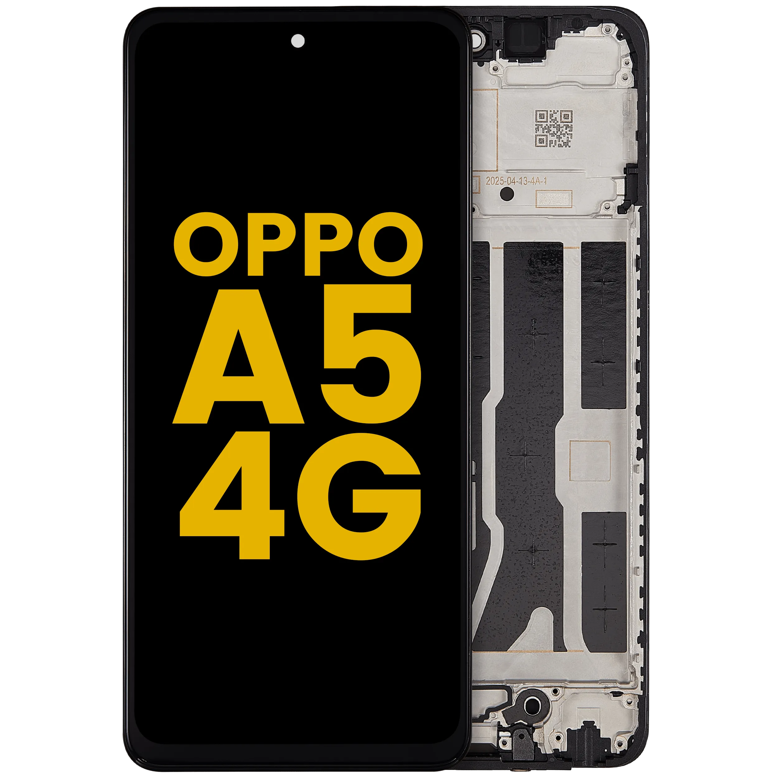 LCD-Display mit Rahmen Compatible für OPPO A5 4G (Refurbished) (Alle Farben)