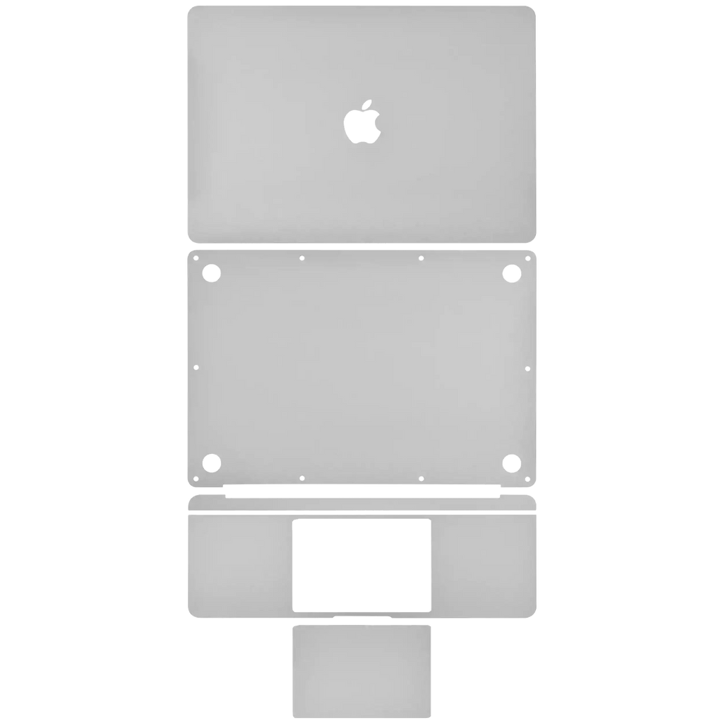 4in1 Protective Film (Top, Bottom, Keyboard, Trackpad) for MacBook Air 13" A1932 (2018-2019) / A2179 (2020) (Silver)
