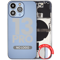 Back cover/frame with small parts for iPhone 13 Pro (EU / Global Version) (Aftermarket Plus) (Sierra Blue)