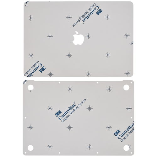2 in 1 (Top and Bottom) Skin für MacBook Air 13" A1932 (2018-2019) / A2179 (2020) (Space Grau)
