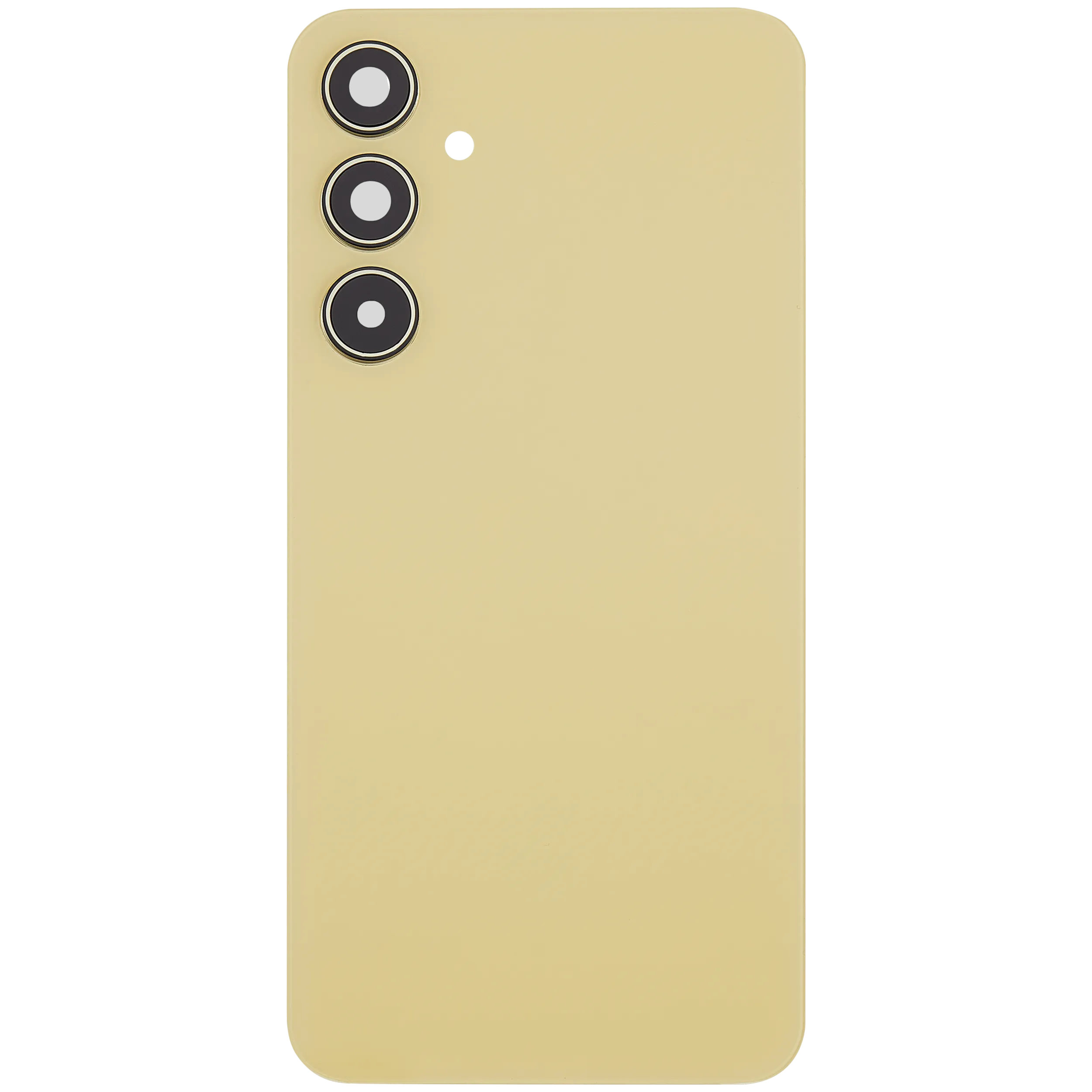 Backcover Glass mit Camera Lens für Samsung Galaxy A35 5G (A356 / 2024 (ohne Logo) (Aftermarket Plus) (Lemon)