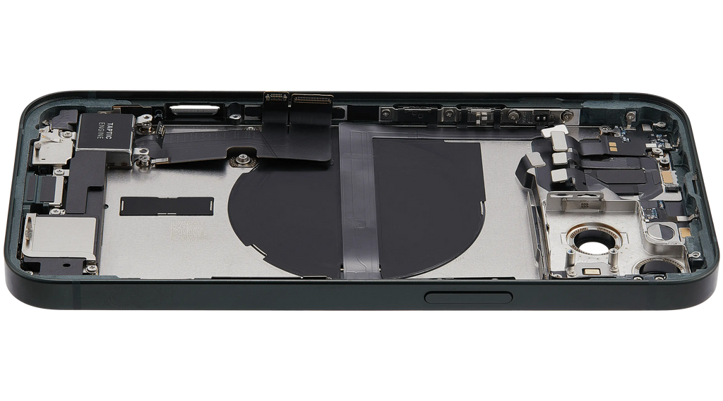 Backcover/Rahmen mit Ladebuchse Flex & Small Parts für iPhone 13 (EU / Global Version) (gebrauchter OEM-Ausbau, Qualität B) (Grün)