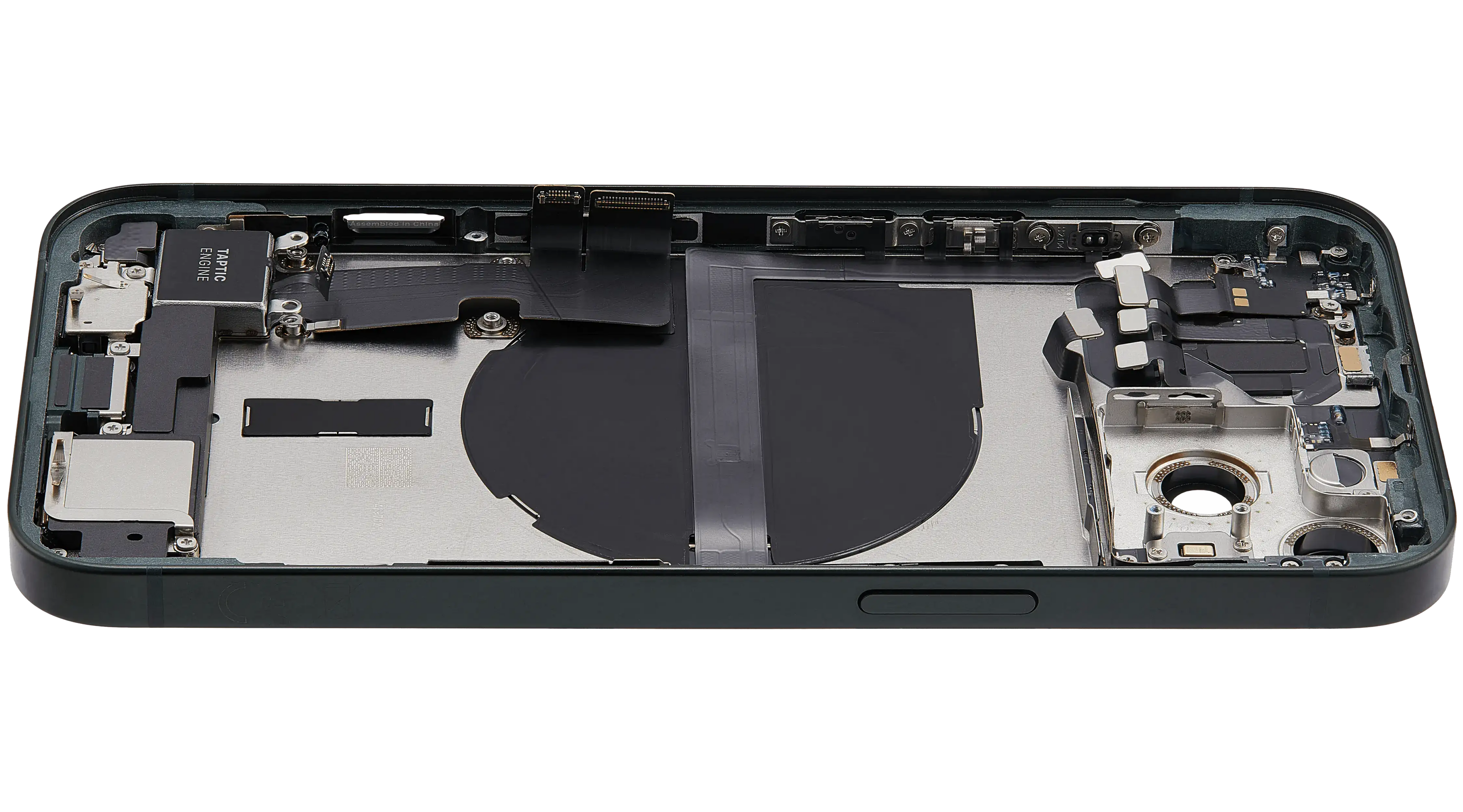 Backcover/Rahmen mit Ladebuchse Flex & Small Parts für iPhone 13 (EU / Global Version) (gebrauchter OEM-Ausbau, Qualität B) (Grün)