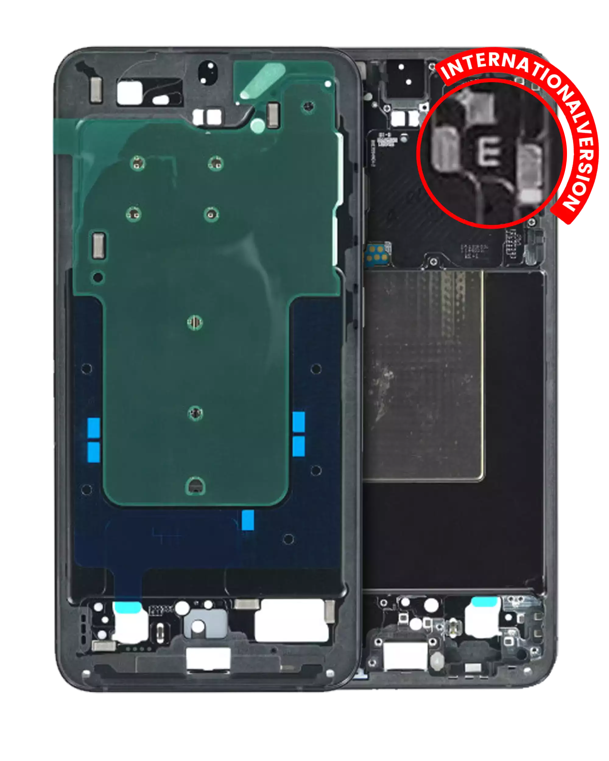 Midframe/Rahmen für Samsung Galaxy S24 Plus 5G (Internationale Version) (Service Pack) (Onyx Black)