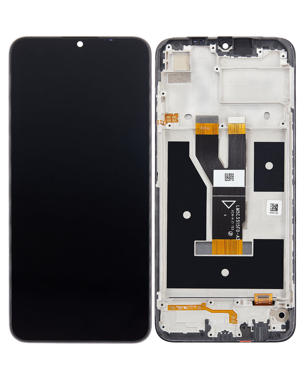 LCD-Komplettbaugruppe mit Rahmen für Realme C21 (Refurbished) (Alle Farben)
