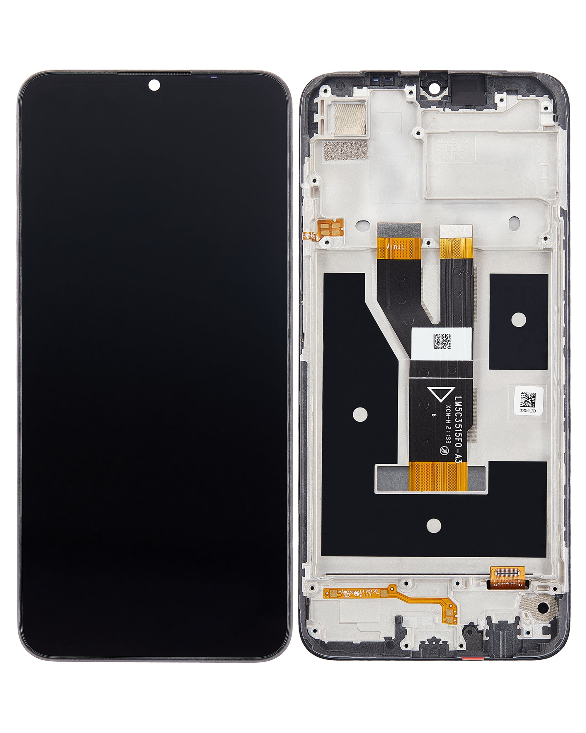 LCD-Komplettbaugruppe mit Rahmen für Realme C21 (Refurbished) (Alle Farben)