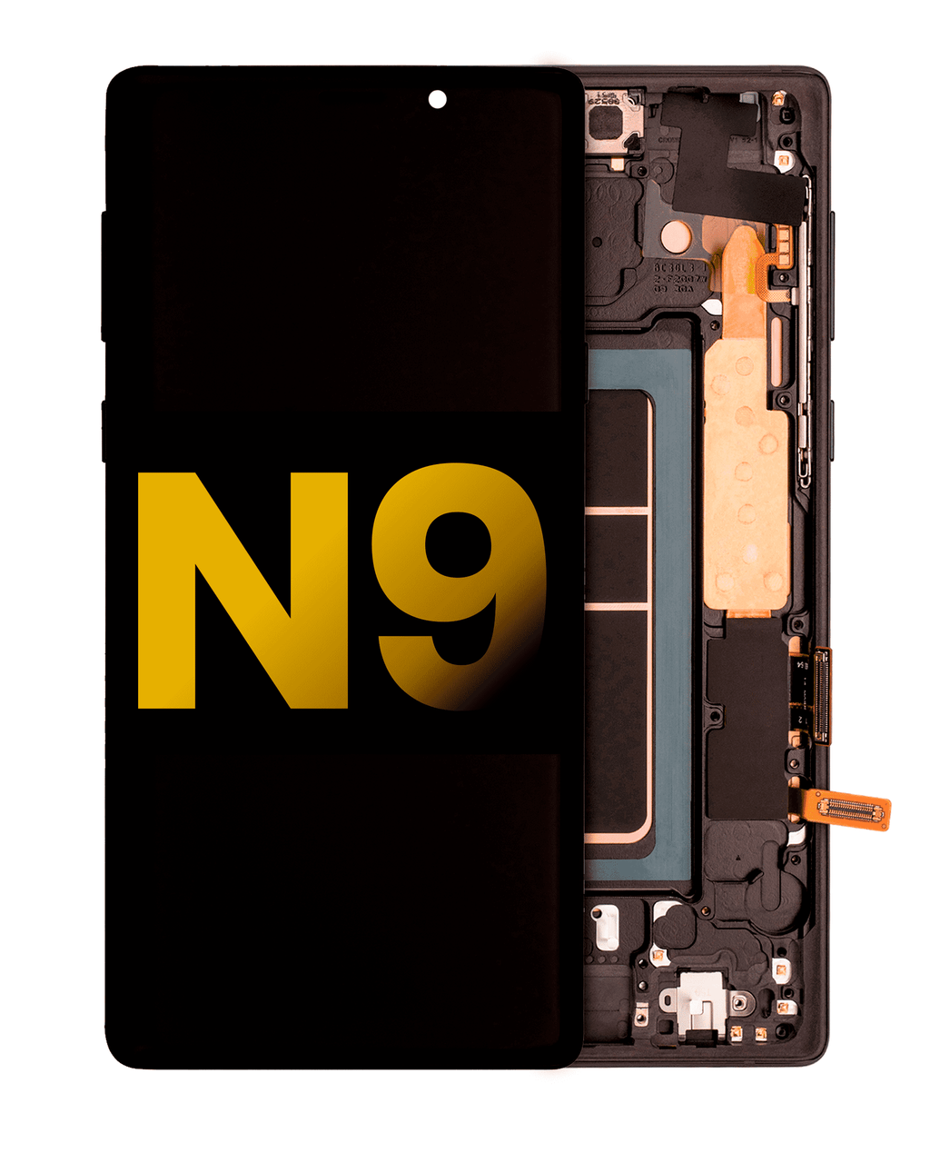 OLED-Display mit Rahmen Samsung Galaxy Note 9 Refurbished Schwarz
