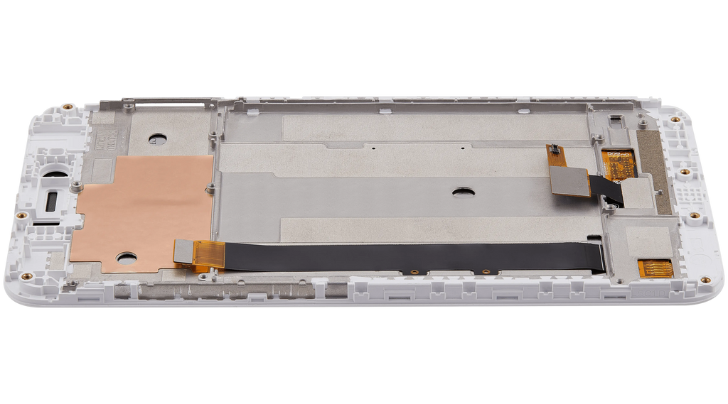 LCD-Display mit Rahmen für Xiaomi Redmi Note 5A (Aftermarket Plus) (Weiß)