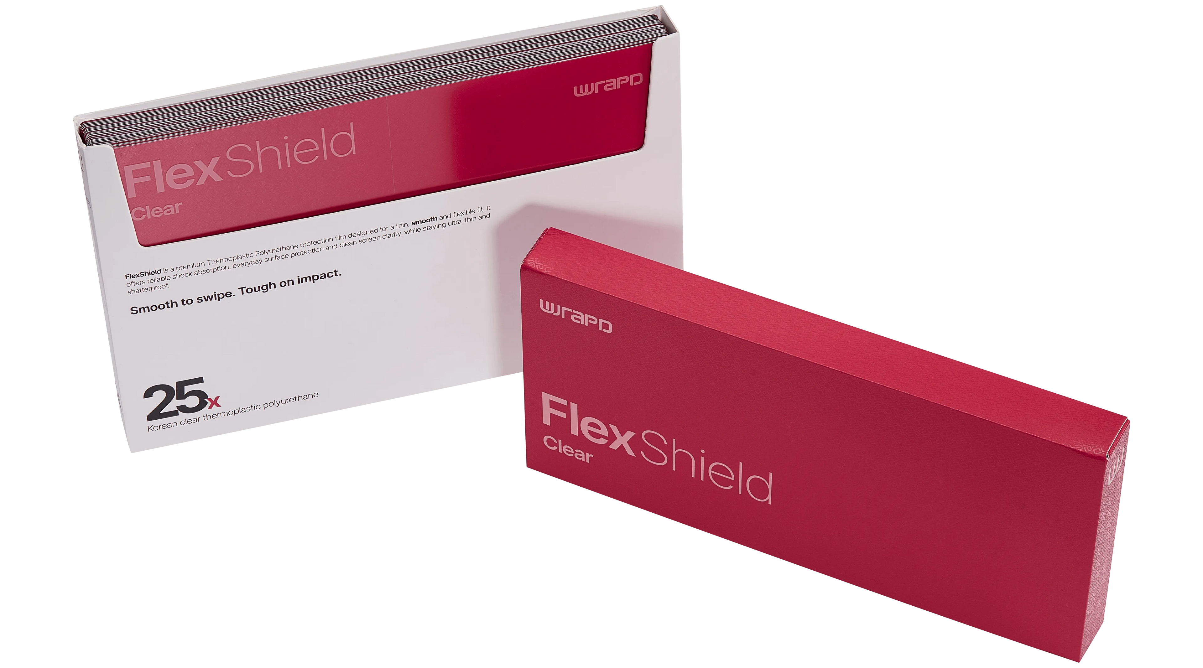 Wrapd FlexShield - TPU Display Protector Film (25 Pack) (Clear)