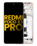 LCD-Display mit Rahmen für Xiaomi Redmi Poco X3 Pro (Refurbished) (Metal Bronze)