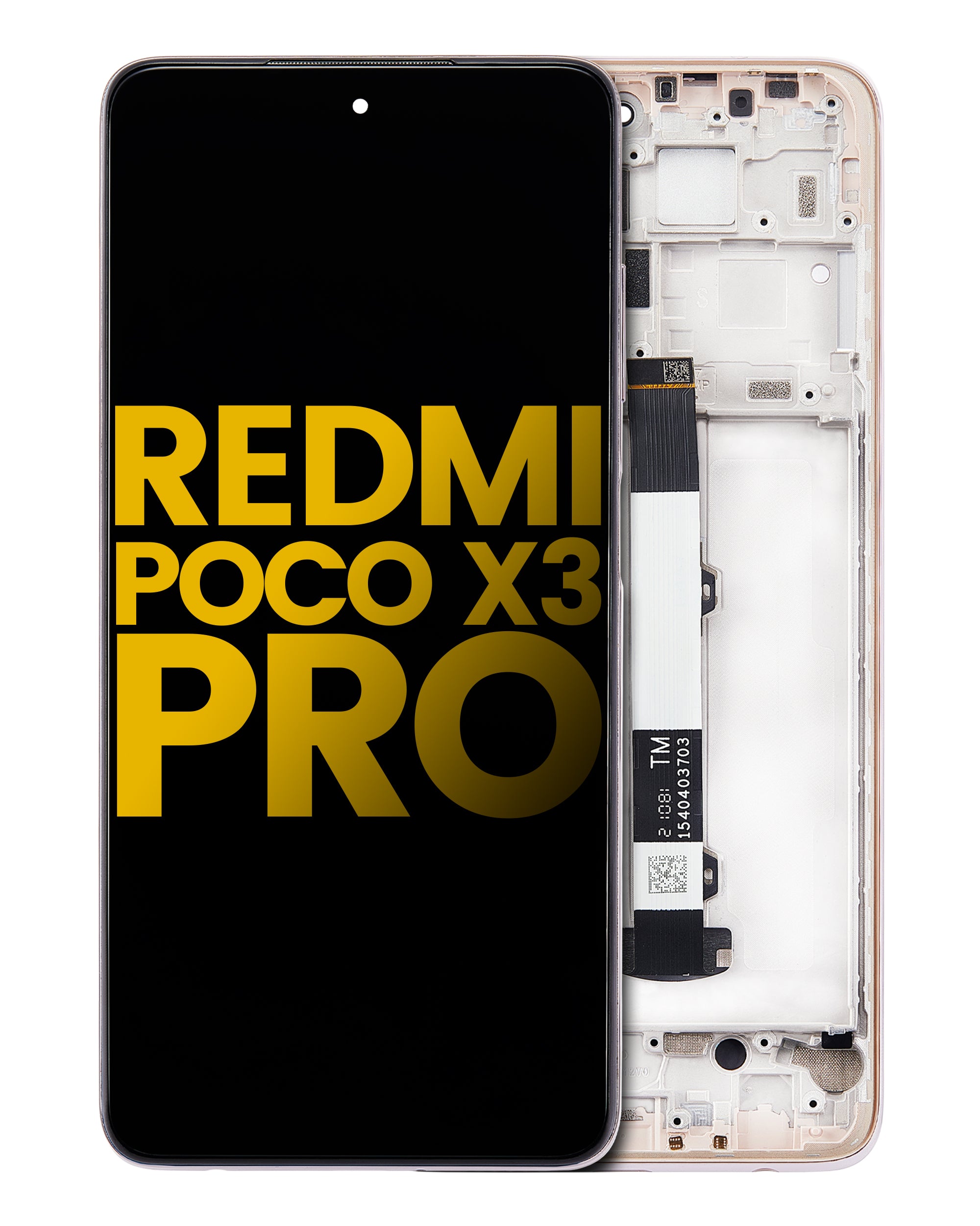 LCD-Display mit Rahmen für Xiaomi Redmi Poco X3 Pro (Refurbished) (Metal Bronze)