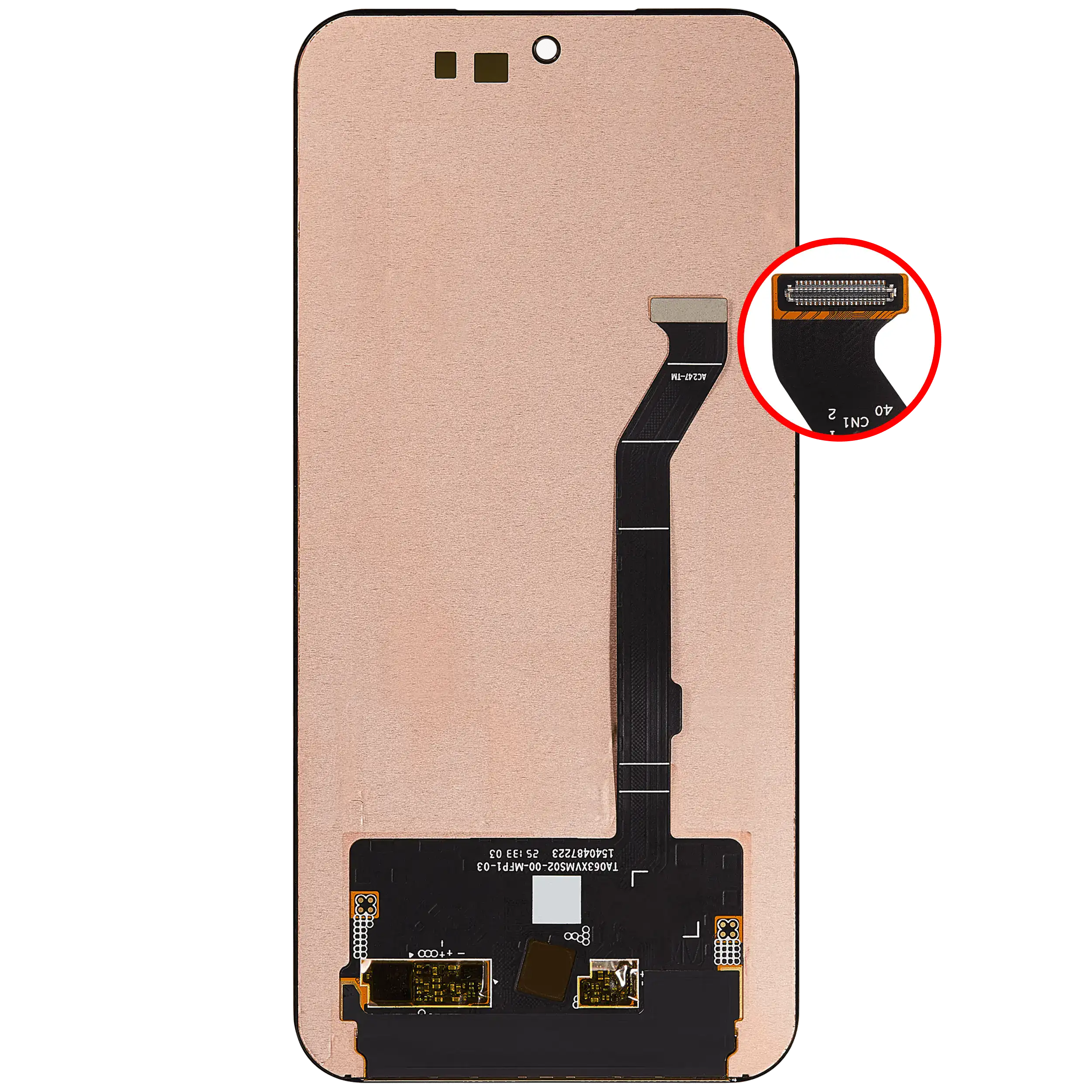 OLED-Display ohne Rahmen für Oppo Find X8s (Refurbished) (Alle Farben)