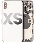 Backcover/Rahmen für iPhone XS silber OEM Pull B