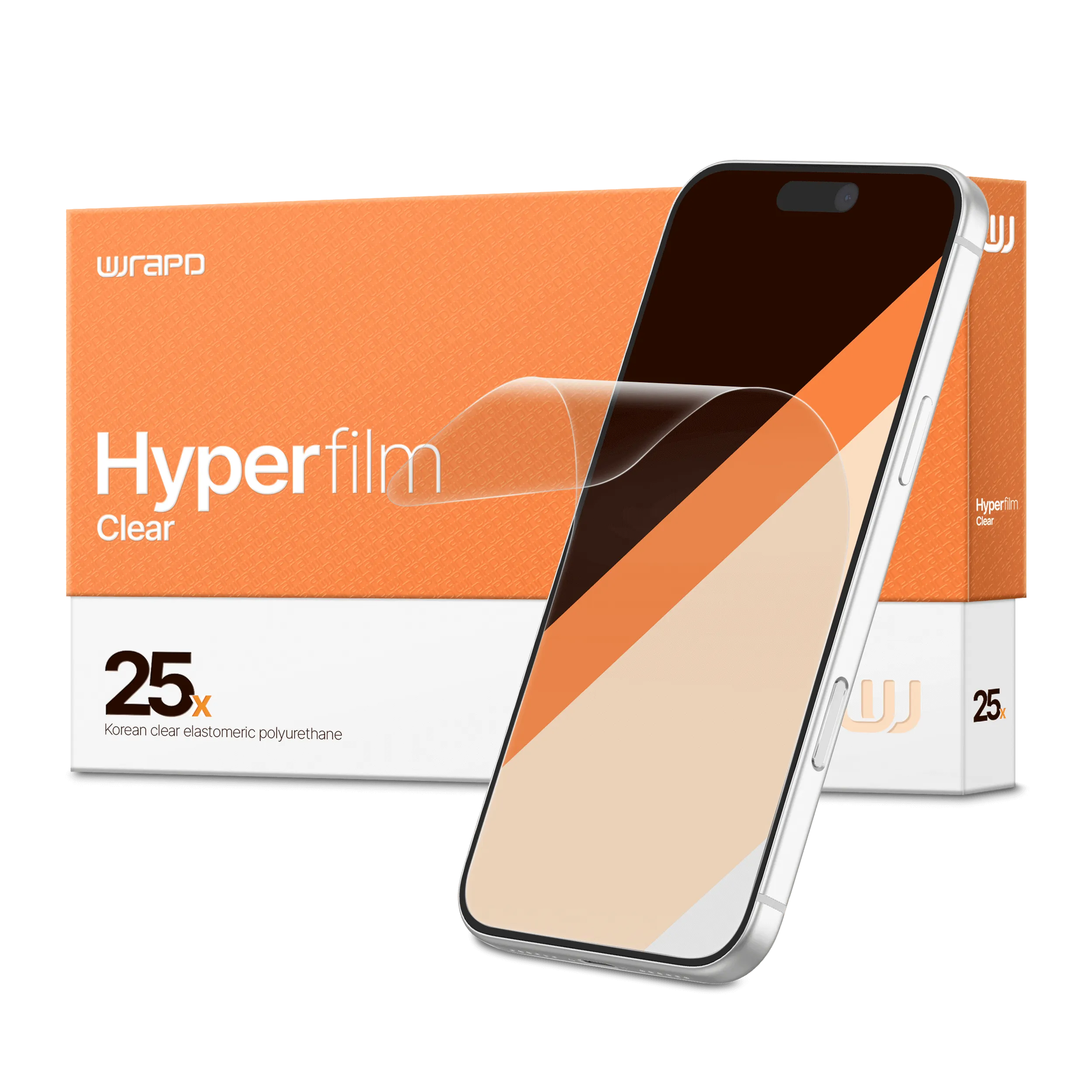 Wrapd HyperFilm - EPU Display Protector Film (25 Pack) (Clear)