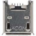 Charging Socket for Soldering - 5 Pin - Micro A - 4 Anchor Points (C199)
