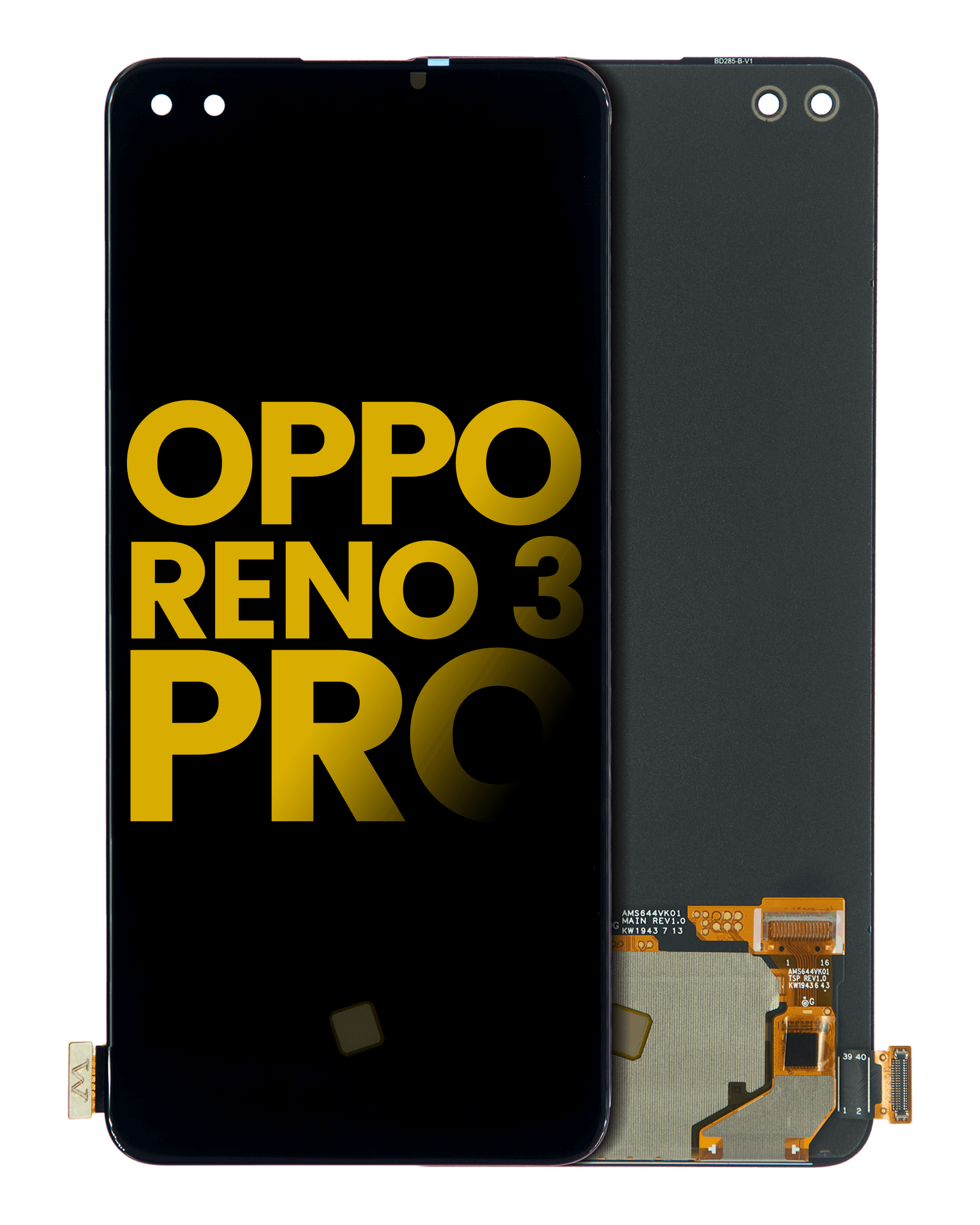 Frameless OLED Display for OPPO Reno 3 Pro (Refurbished) (All Colours)