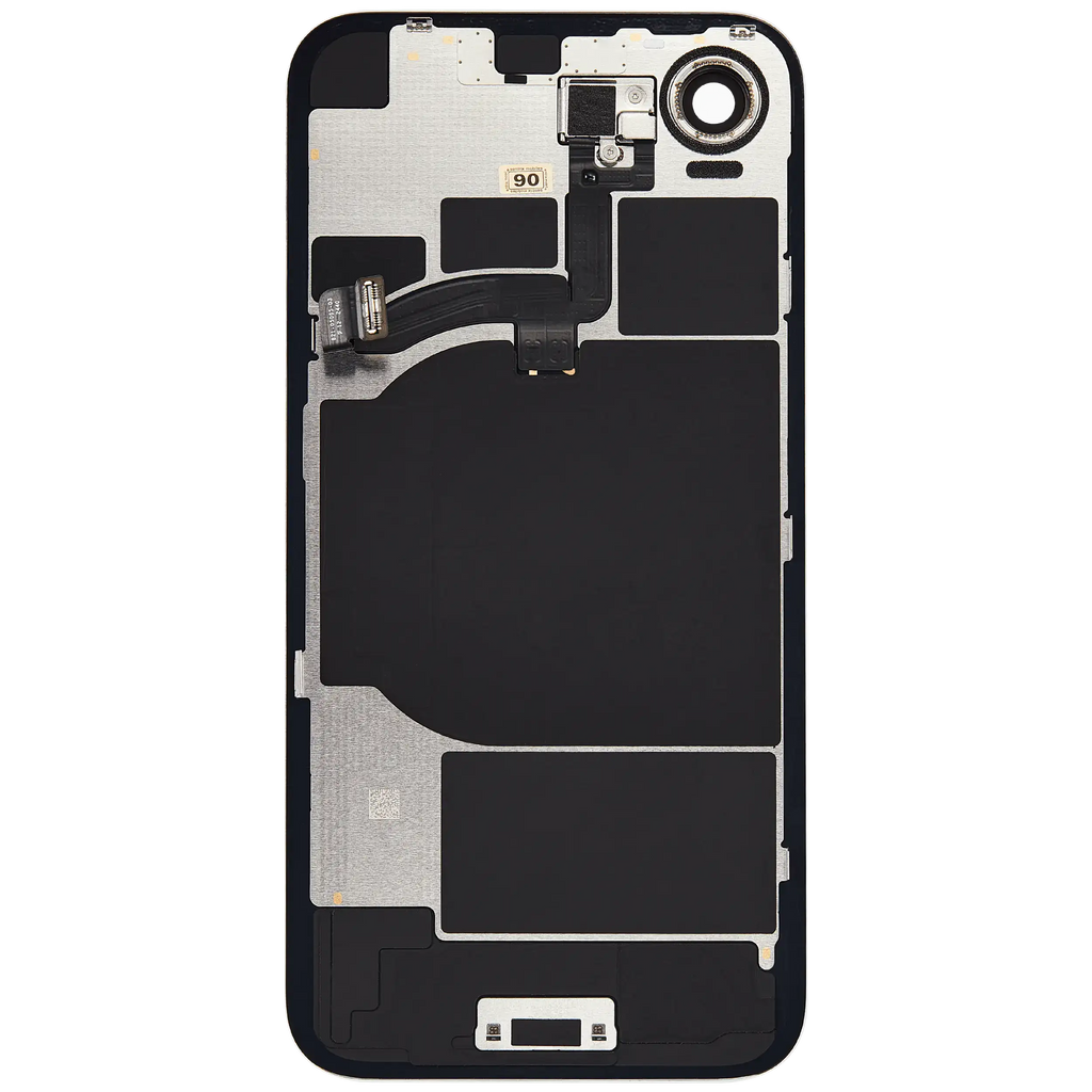 Backcover mit MagSafe Magnet & NFC & Blitz-Flexkabel für iPhone 16e (Aftermarket) (Weiß)
