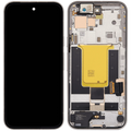 OLED-Display mit Rahmen Compatible (mit Fingerprint Sensor) für Google Pixel 9A (Refurbished) (Porcelain)