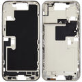 Midframe/Rahmen mit Small Parts für iPhone 16 Pro Max (EU / Global Version) (gebrauchter OEM-Ausbau, Qualität B) (Weiß Titanium)