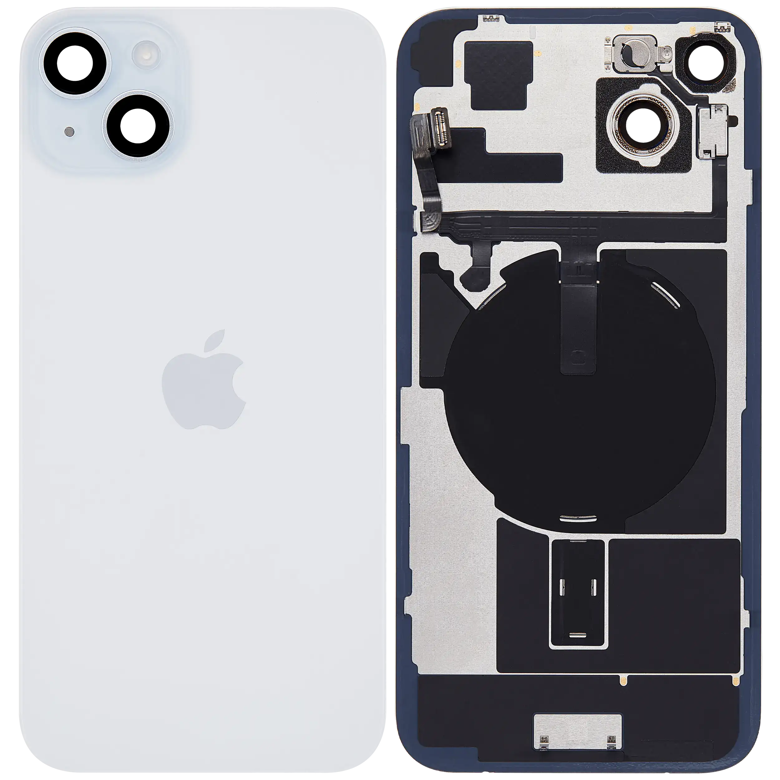 Backcover mit MagSafe Magnet & NFC & Blitz-Flexkabel für IPhone 15 Plus (Service Pack) (Blau)